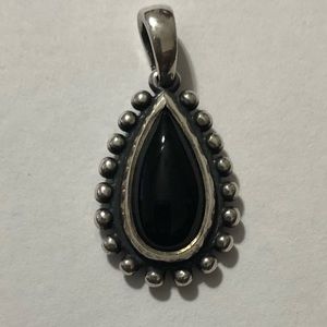 Retired James Avery Beaded Marquise pendant